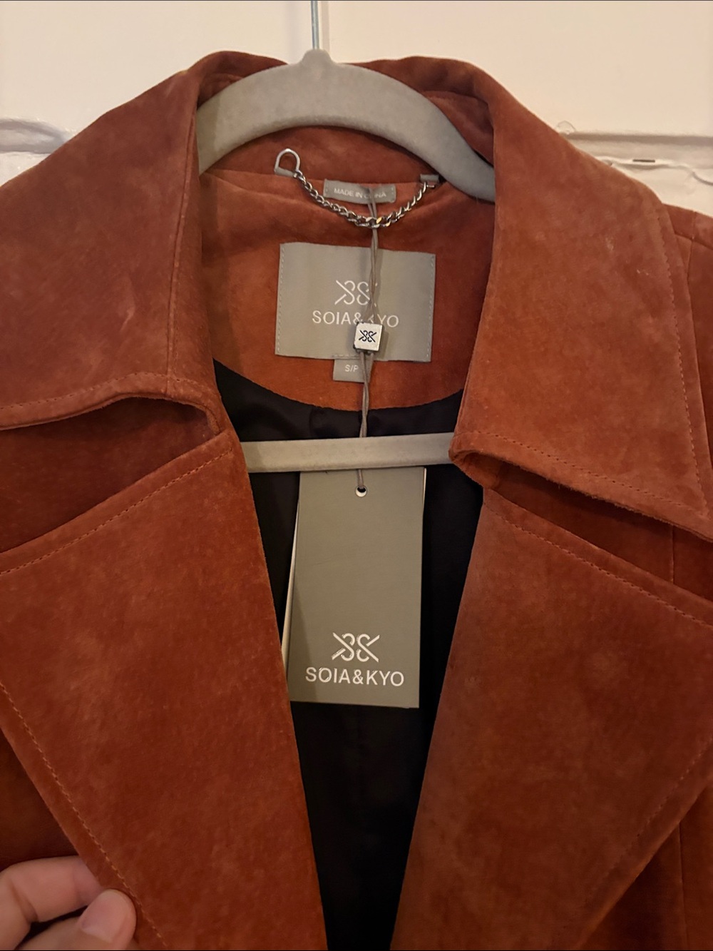 SOIA & KYO SUÈDE « CARA » Coat - Picture 2 of 10